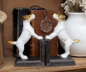 Set 2 Vintage Fox Terrier Bookends