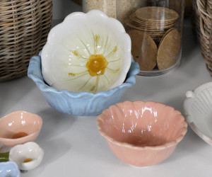 Set 3 Flora Ceramic Bowls