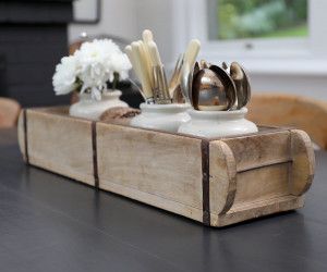 Double Brick Mould - Vintage Wooden Box Tray