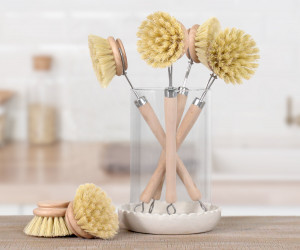 Corby Natural Dish Brush - Blonde Bristles