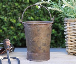 Huntly Vintage Metal Mini Bucket