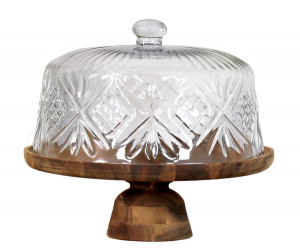 James Cake Stand with Glass Cloche