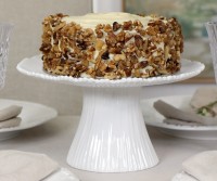 Sorrento Ribbed White Cake Stand