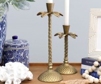 Antigua Palm Candlestick - Tall