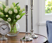 Short Cavendish Silver Candlestick