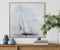 Sail Away I Framed Canvas Painting