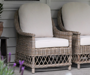 Oxford Rattan Armchair - Antique Grey
