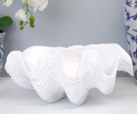 Providence White Clam Shell Decor