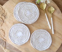 Set 4 Indira Ceramic Coasters