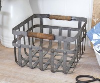 Small Baxter Metal Lattice Basket