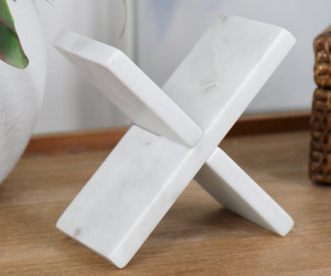 Marble Cross Sculpture
