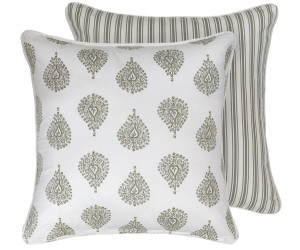 Large Atworth Taupe Paisley Cushion