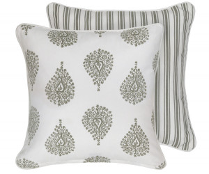 Small Atworth Taupe Paisley Cushion