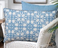 Dovecote Country Blue Cushion - Rectangle
