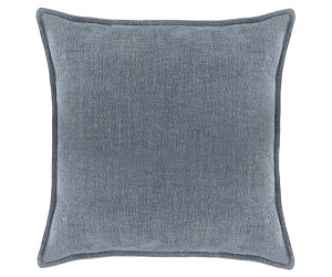 Hudson Chambray Cushion - Denim Blue