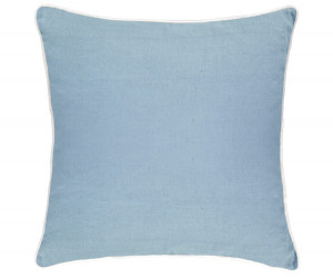 Jane Sky Blue Cushion with White Piping
