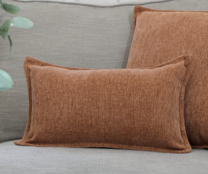 Lumbar Luca Paprika Chenille Cushion