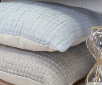 Berkeley Pale Blue Quilted Cushion