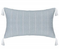 Brighton Blue Chambray Cushion - Lumbar\
