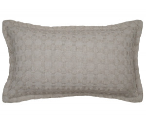 Lumbar Taupe Barker Weave Cushion