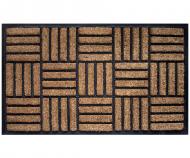 Rubber & Coir Crosshatch Doormat - Regular