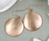 Orla Gold Disc Drop Earrings
