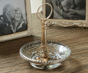 Colette Silver & Glass Ring Dish