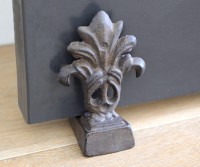 Fleur de Lys Door Wedge - Cast Iron Door Stop
