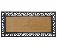 XL Ivy Rubber Scroll Border Doormat - 120x55cm