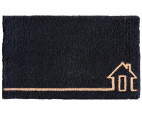 Black House Sketch Regular 100% Coir Doormat