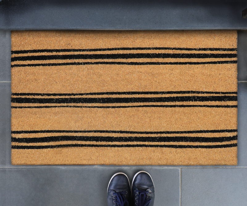 Ticking Stripe Doormat - 45x75cm