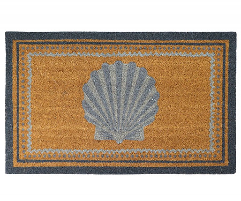 Plymouth Scallop Regular Doormat - PVC Backed