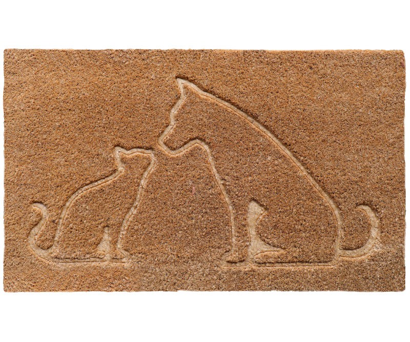 Best Friends Embossed Doormat - PVC backed