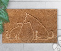 Best Friends Embossed Doormat - PVC backed