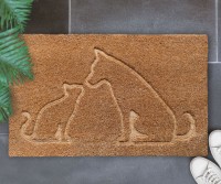 Best Friends Embossed Doormat - PVC backed