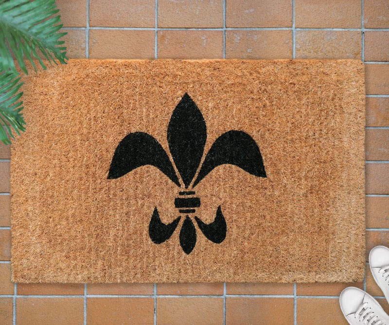 Fleur de Lys Doormat Regular - 100% Coir