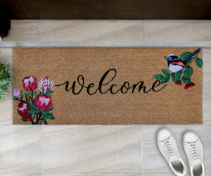 Blossom Fairy Wren Long Doormat 45x110cm