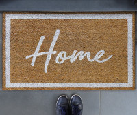 White Home Doormat - 75x45cm