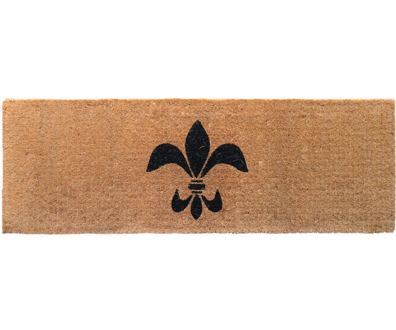Fleur de Lys Long Doormat 100% Coir