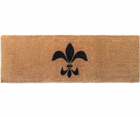 Fleur de Lys Long Doormat 100% Coir