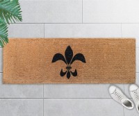 Fleur de Lys Long Doormat 100% Coir