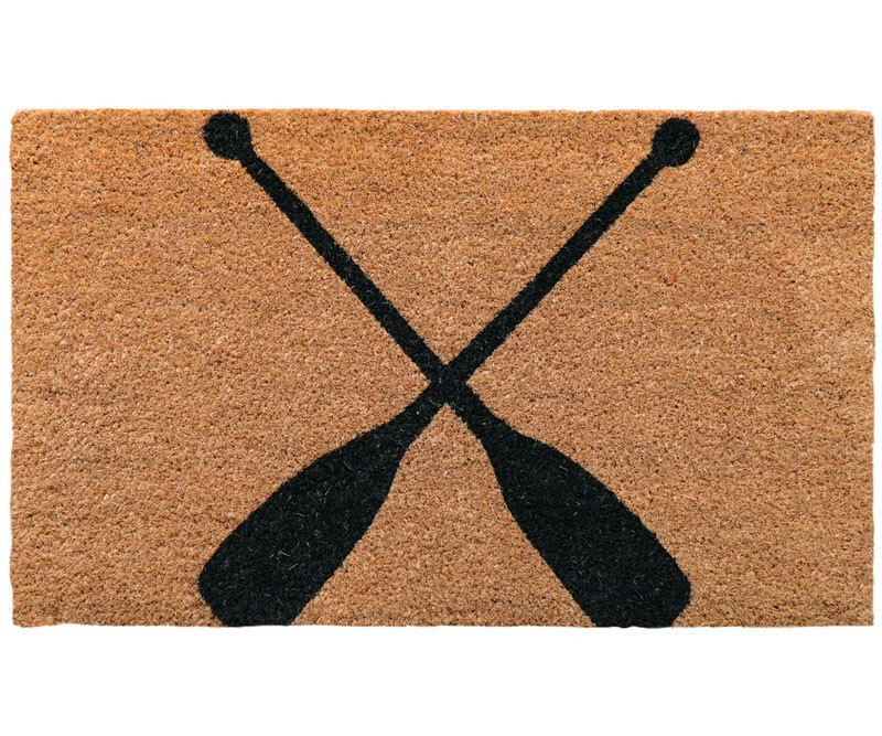 Boatshed Oars Regular Doormat - Vinyl Backed