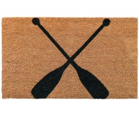 Boatshed Oars Regular Doormat - Vinyl Backed