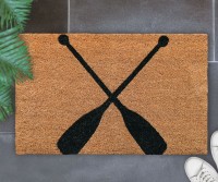 Boatshed Oars Regular Doormat - Vinyl Backed