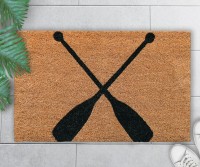 Boatshed Oars Regular Doormat - Vinyl Backed