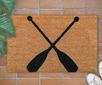 Boatshed Oars Regular Doormat - Vinyl Backed