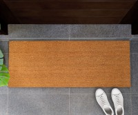Long Plain Coir Doormat 120x45cm - PVC Backed