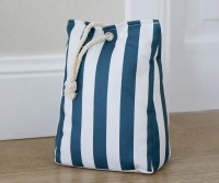 Montauk Blue & White Stripe Door Stop