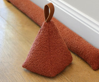 Autumn Red Boucle Door Stop