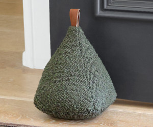 Boyle Olive Green Boucle Door Stop